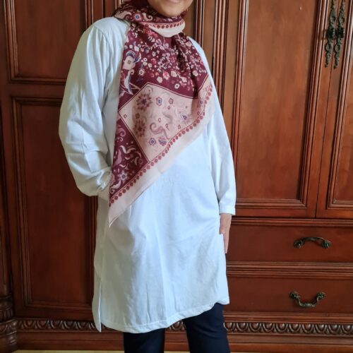 MUSLIMAH COTTON TSHIRT -WHITE