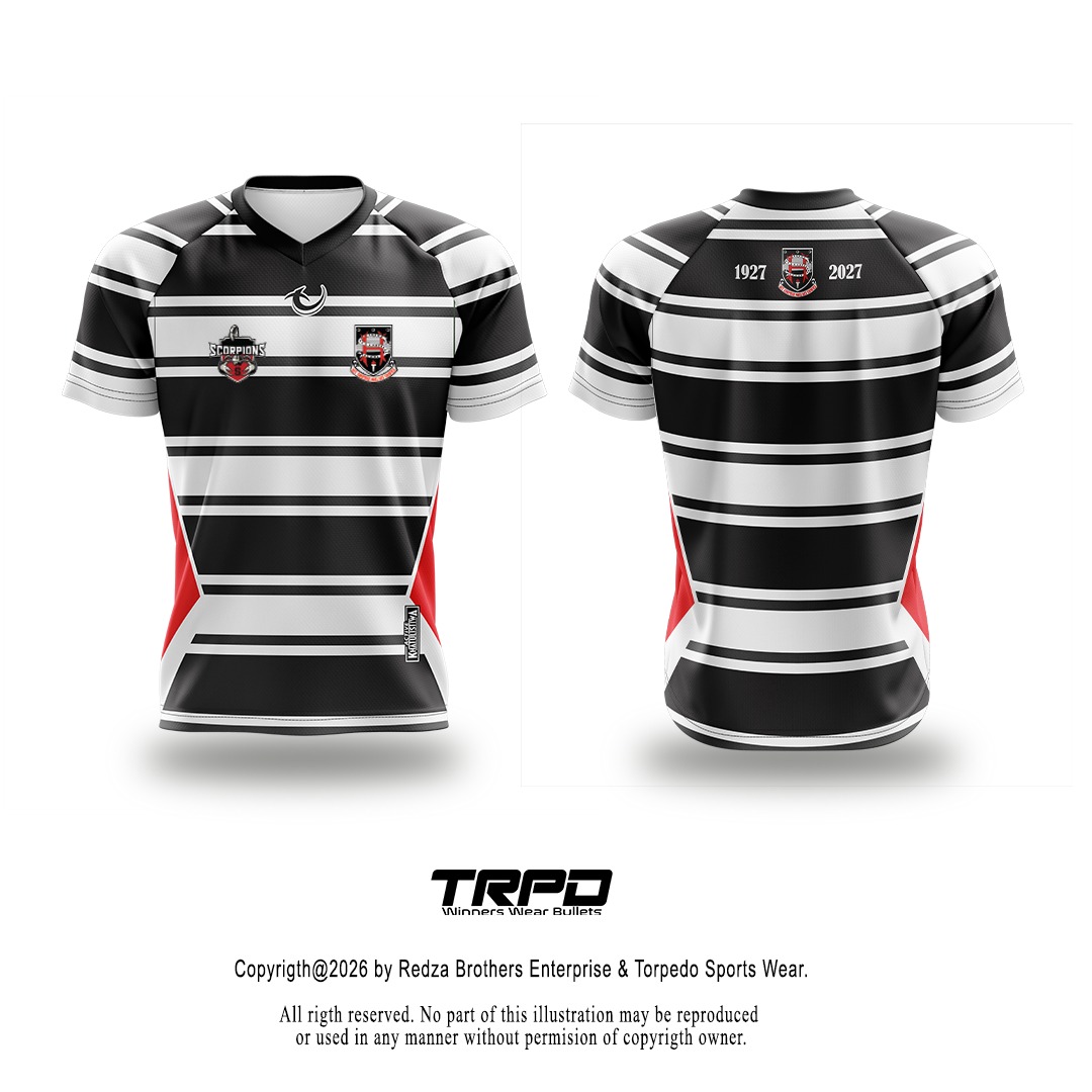 100 Years HSBM Scorpions Rugby Tee Kids